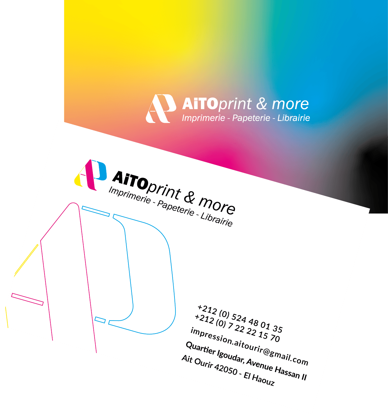 Carte de visite imprimée à Marrakech — Aitoprint